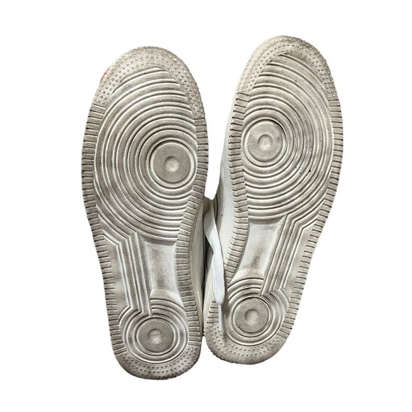 Nike Air Force 1 '82 Triple White Leather Air Max Shoes Mens Size 9.5 (1686818) - Picture 10 of 13